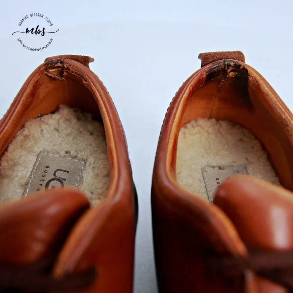 UGG 5527 Split Toe Leather Oxford Dress‎ Shoes Brown Men 8